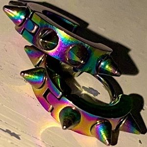 SPIKE HOOP EARRING SET